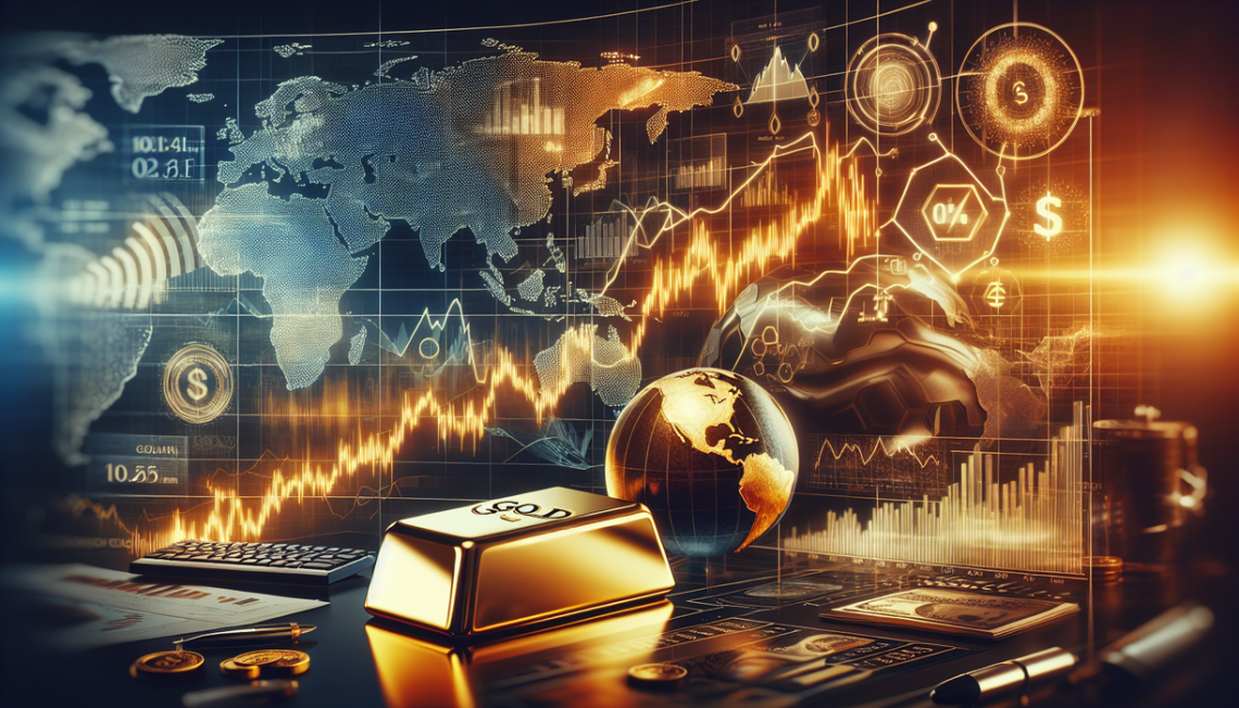 alt_text: Grafik emas bergejolak; bisnis terancam oleh ketidakpastian geopolitik.