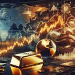 alt_text: Grafik emas bergejolak; bisnis terancam oleh ketidakpastian geopolitik.