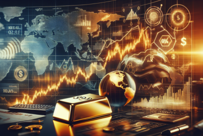 alt_text: Grafik emas bergejolak; bisnis terancam oleh ketidakpastian geopolitik.