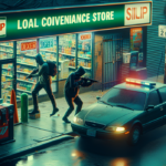 alt_text: Preman kampung mengancam minimarket, menunjukkan aksi kriminal yang semakin berani.