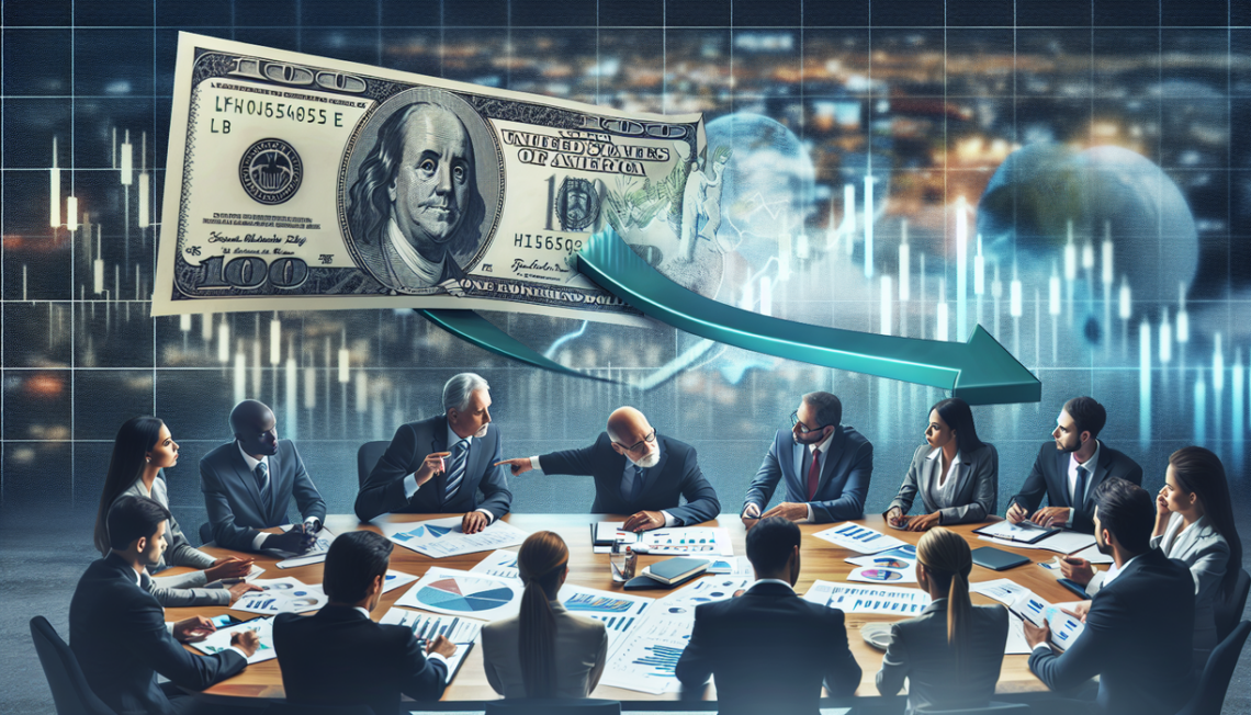 "alt_text": Dolar melemah, bisnis menata ulang strategi untuk menghadapi perubahan pasar.