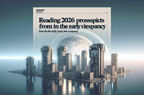 "alt_text": "Cover buku 'Membaca Prospek Properti 2026' dengan ilustrasi bangunan futuristik."