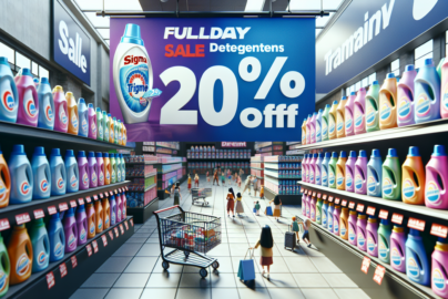 alt_text: "Diskon 20% deterjen di Transmart Full Day Sale."