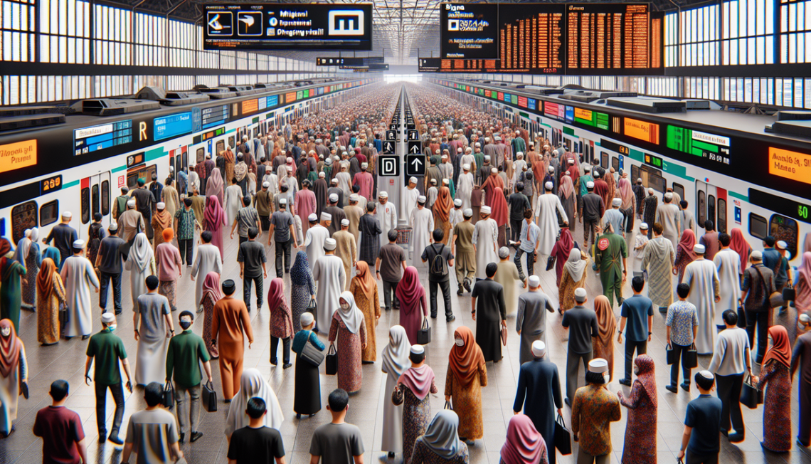 "alt_text": "Mudik Lebaran 2024, stasiun ramai, data penumpang berubah."