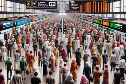 "alt_text": "Mudik Lebaran 2024, stasiun ramai, data penumpang berubah."