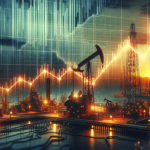 "alt_text": "Harga minyak mentah naik, saham migas meroket, grafik menanjak tajam."