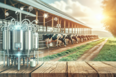 "alt_text": "Inovasi terbaru dalam produksi susu melalui penelitian peternakan modern."