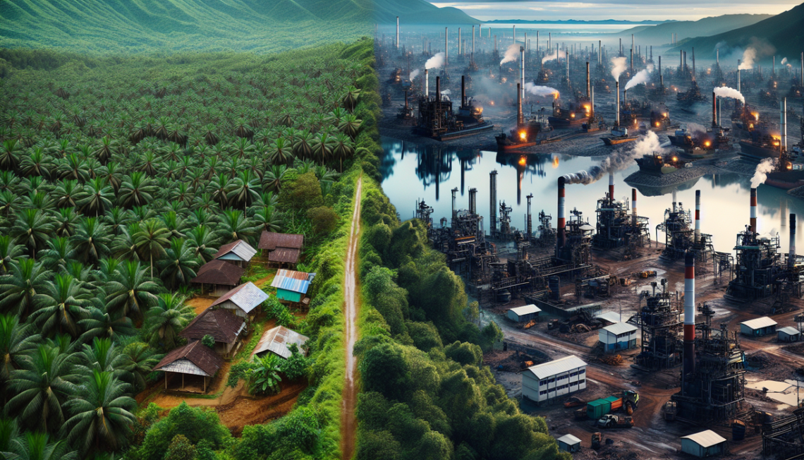 alt_text: Sumber daya melimpah Indonesia versus tantangan teknologi industri maju.