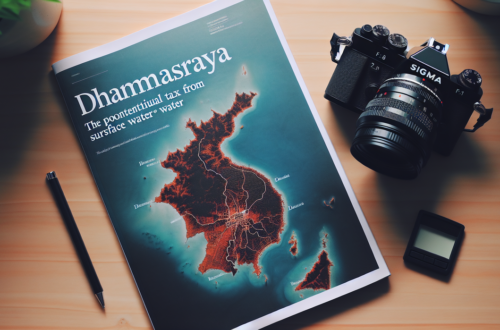 alt_text: Peta Dharmasraya dengan fokus pada potensi pajak dari sumber air permukaan.