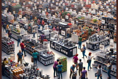 alt_text: Diskon besar-besaran alat masak di Transmart Full Day Sale, ramai pengunjung memburu promo.