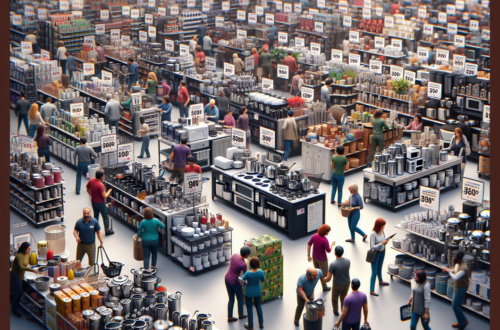 alt_text: Diskon besar-besaran alat masak di Transmart Full Day Sale, ramai pengunjung memburu promo.