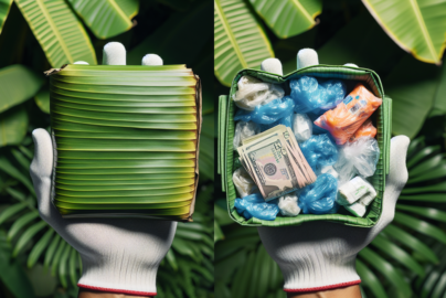 alt_text: Plastik mahal, daun pisang jadi solusi ramah lingkungan dan alternatif kemasan.